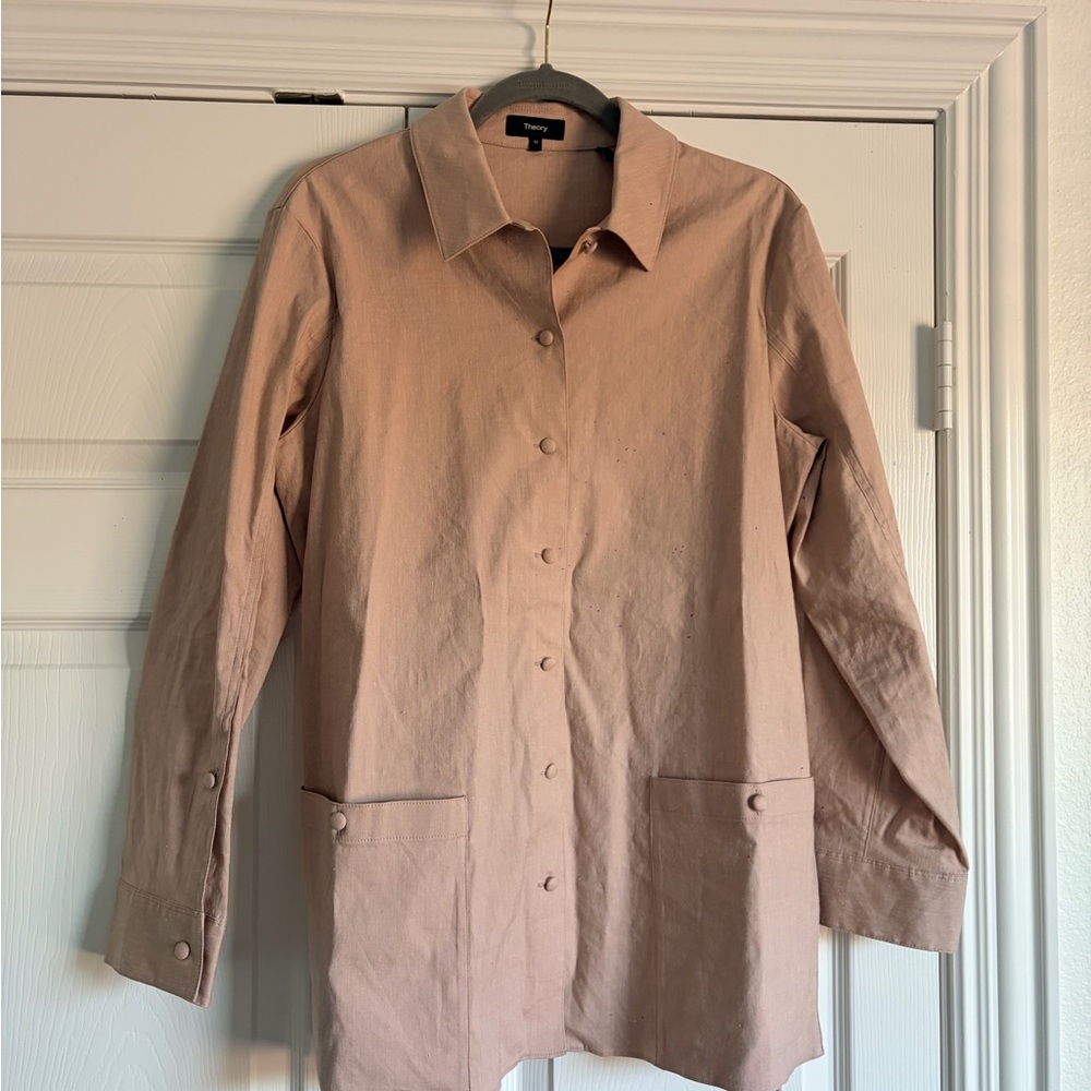 Theory Mauve/Blush Shirt Jacket